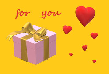 gift box with ribbon