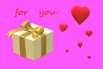 gift box with ribbon