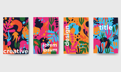 Cute floral pattern. Colorful doodles background. Decorative summer abstract. Vector. Hand-drawn elements.