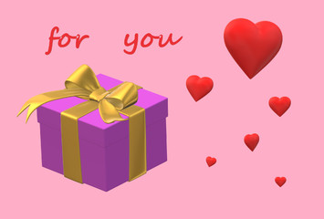 gift box with ribbon