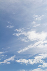 
white clouds in the blue sky