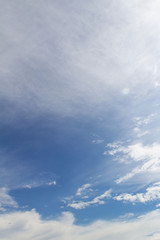 
white clouds in the blue sky