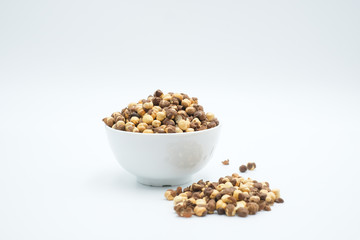 Semiya Chips shot on a white isolated background.