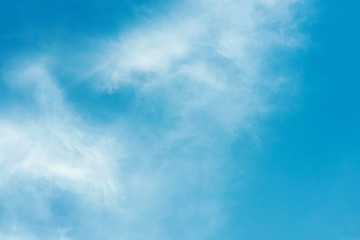 beautiful blue sky with white clouds