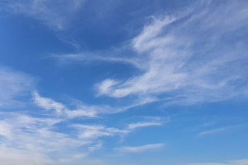 clouds, blue sky background design elements. Pantone Classic Blue.