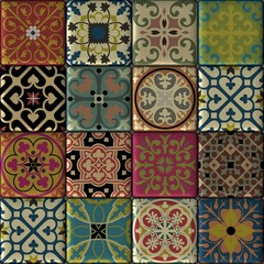 Arabic style tiles texture for floor and wall