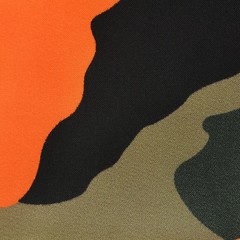 Camouflage pattern orange color and Woodland pattern
