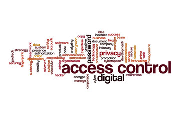 Access control word cloud concept