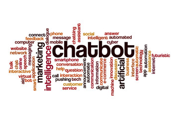Chatbot word cloud concept