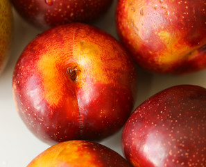 plums close up