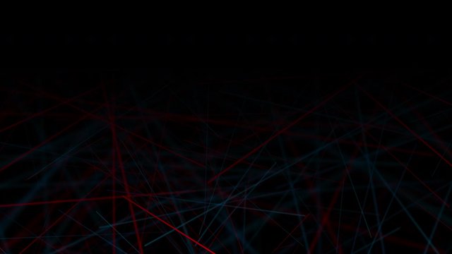 Abstract futuristic background with red and blue lines. Technology motion design. Video animation Ultra HD 4K 3840x2160