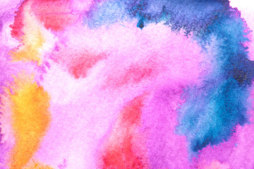 Abstract Watercolour Square Painting Multicolour Mixing Background