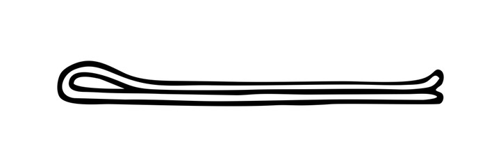 LINEAR PATTERN HAIR CLIPS IN THE STYLE OF DOODLE