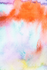 Obraz premium Abstract Watercolour Square Painting Multicolour Mixing Background