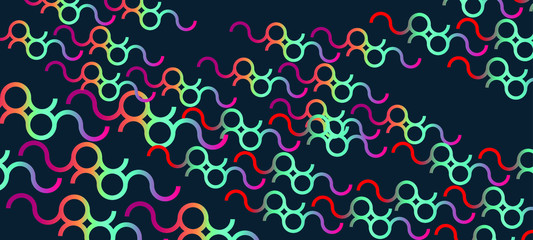Colorful seamless pattern with circles. Fabric print. Cute abstract background.