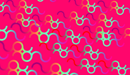 Colorful seamless pattern with circles. Fabric print. Cute abstract background.