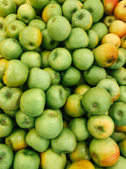 ripe fruit sweet apples for eating as a background