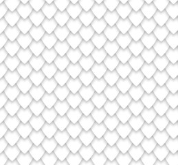 Fish, mermaid, dragon, snake scales. Black and white geometric pattern. Black and white minimal background. Abstract 3d origami paper. Background for your design. Vector illustration.