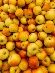 ripe fruit sweet apples for eating as a background