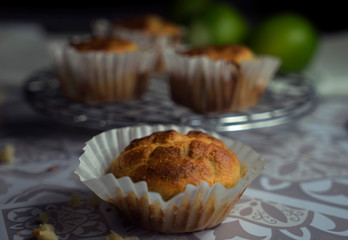 Homemade lemon muffins