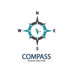 Fototapeta na wymiar Creative Compass Concept Logo Design Template