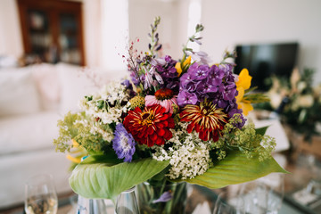 photo of a flower bouquet in a vase