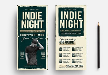 Indie Night Gig Flyer Layout