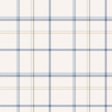 
Seamless French Blue White Farmhouse Style Gingham Texture. Woven Linen Check Cloth Pattern Background. Tartan Plaid Closeup Weave Fabric For Kitchen Towel Material. Checkered Fiber Picnic Table Clot