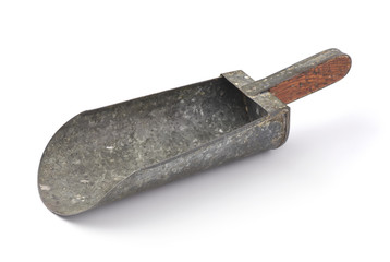 Old metal scoop
