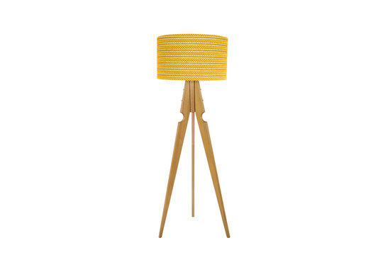 Decorative tripos standing light - FLOOR LAMP / LAMPSHADE