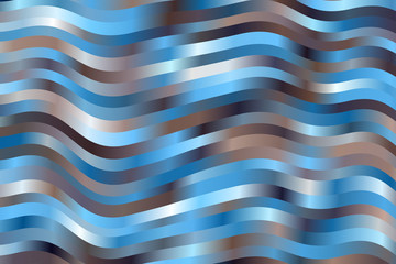 Blue and brown waves vector background.