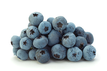 Blueberries with leaf