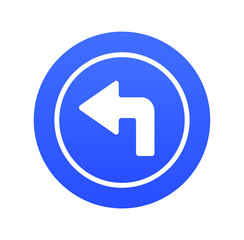 blue arrow sign