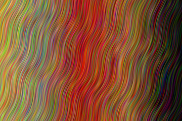 Red and yellow waves vector background.