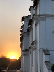 Sunset beside Building 