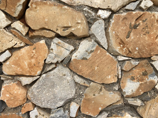 Old gray stone wall for abstract background