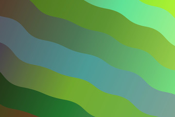 Green and purple waves vector background.
