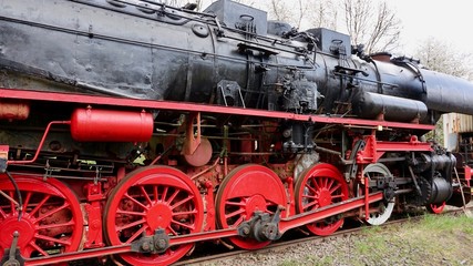 alte Lokomotive, stillgelegt, Eisenbahn Friedhof