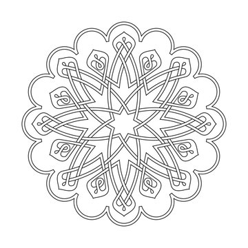 Islamic Arabic vector mandala