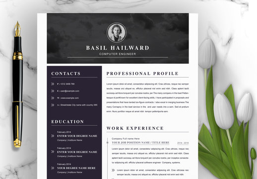 Creative Resume Layout Set