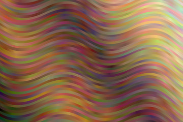 Pink, yellow and blue waves vector background.