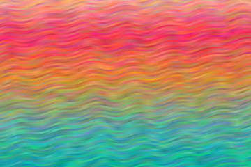 Red, yellow and blue waves vector background.