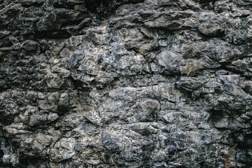 Surface of the cave rock wall.