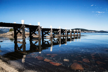 Fototapeta premium dock in lake