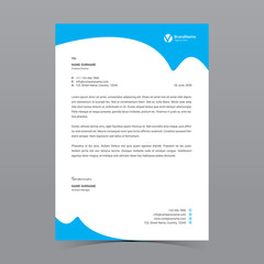 A4 Letterhead Template Vector Design