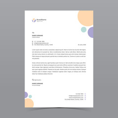 A4 Letterhead Template Vector Design