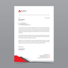 A4 Letterhead Template Vector Design