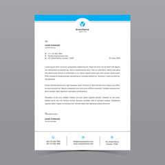 A4 Letterhead Template Vector Design