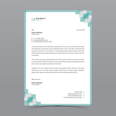 A4 Letterhead Template Vector Design