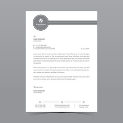 A4 Letterhead Template Vector Design